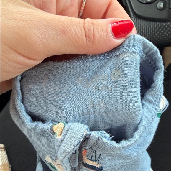 Kyte BABY Nautical Blue Kids Bodysuit - Picture 2 of 3